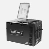 Engel COMBI MT-V80C 75 L Twin Door Fridge Freezer with reversible doors, dual compartments, and Sawafuji Swing Motor for off-grid adventures.