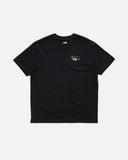 Salty Crew Fish Gear Classic SS Tee in black featuring front screen-printed graphics, a classic crew neck and short sleeves.