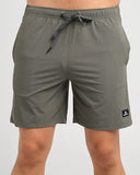 The Mad Hueys 18inch Swim Volley Short Charcoal