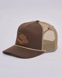 The Mad Hueys - Hueys Letter Twill Trucker Walnut - OSFM