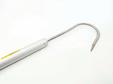 Aluminium fishing gaff range with 25mm handle and 100mm gaff hook in 2ft, 3ft and 5ft sizes