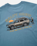 Salty Crew Get Ready Premium SS Tee in Pilot Blue featuring a premium fit and front graphic print.