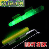 Ozflext Clip-In Rod Glow Stick Lights keep your rod tips visible at night. Bright, long-lasting, waterproof, and easy to use—perfect for night fishing.