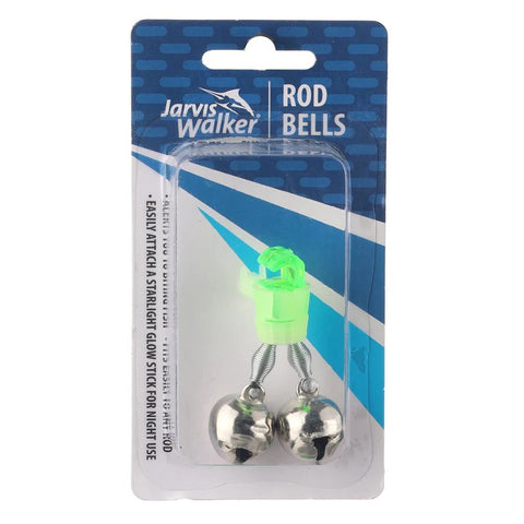Jarvis Walker Luminous Rod Bell clipped onto fishing rod

Bright luminous fishing rod bell for night fishing

Rod bell alert accessory for kids and adult anglers