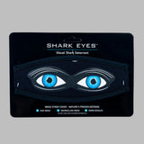 Shark Eyes Mask Strap Cover for scuba diving, snorkelling and spearfishing, featuring a shark deterrent design for ocean safety awareness.