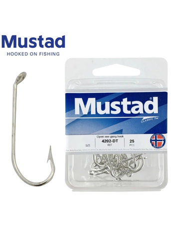Mustad Open Eye Gang Hook 25pk