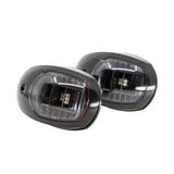 Black LED bi-colour boat navigation lights, pair with contoured housing

White LED red/green navigation lights, UV stabilised, ABYC compliant

Pair of compact LED marine navigation lights with clear lens illumination