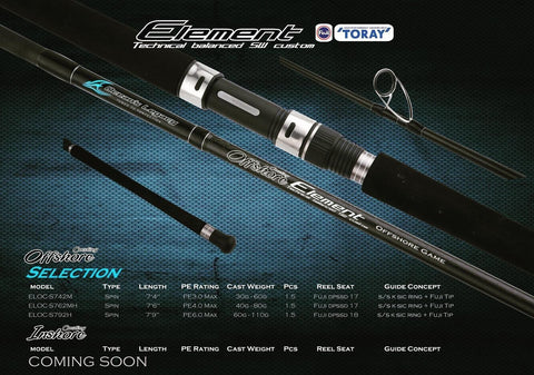 Oceans Legacy Offshore Element Rods