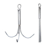 Galvanised reef anchor with bendable prongs for reef fishing

6mm galvanised reef anchor for small boats

8mm reef anchor with hot-dipped galvanised finish

10mm heavy-duty galvanised reef anchor

12mm large galvanised reef anchor for big boats