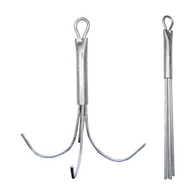 Galvanised reef anchor with bendable prongs for reef fishing

6mm galvanised reef anchor for small boats

8mm reef anchor with hot-dipped galvanised finish

10mm heavy-duty galvanised reef anchor

12mm large galvanised reef anchor for big boats