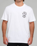 The Mad Hueys Rope Skull Anchor SS Tee White