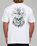 The Mad Hueys Rope Skull Anchor SS Tee White