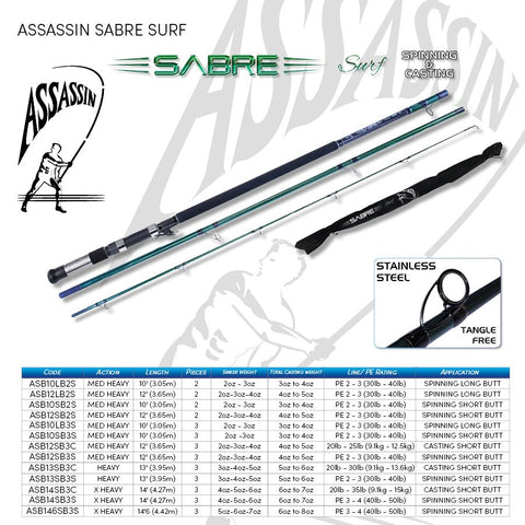 Assassin Sabre Surf - Long Butt