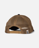 Salty Crew Mahi Surface Trucker Cap Navy Gold with woven patch and snapback closure