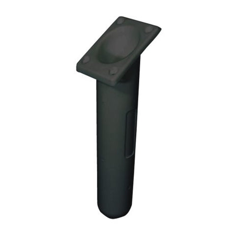 White angled plastic rod holder through-deck mount

Black straight plastic rod holder with 49mm tube diameter

Pair of plastic rod holders in black and white, angled and straight options