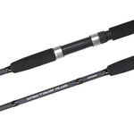 Shimano Spectrum Plus Telescopic fishing rods — durable fibreglass construction with EVA grips and ceramic guides, available in 7ft, 8ft, 10ft, and 12ft models.