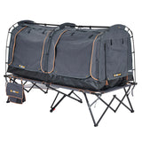 OZtrail Sundowner Swag Platform supporting a single camping swag above the ground.