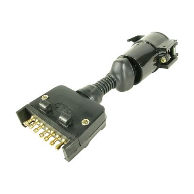 ARK trailer adaptor 7 pin flat to small 7 pin round

ARK trailer plug adaptors – round and flat options side by side