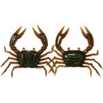 Trickster Crab Lure with stand-up claw action

Crab lure for bream, and flathead fishing

Realistic crab bait paired with VMC Rise-R Jighead

Durable T.P.E crab fishing lure in custom colours

Trickster Crab Lure infused with 12X crab scent