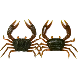 Trickster Crab Lure with stand-up claw action

Crab lure for bream, and flathead fishing

Realistic crab bait paired with VMC Rise-R Jighead

Durable T.P.E crab fishing lure in custom colours

Trickster Crab Lure infused with 12X crab scent