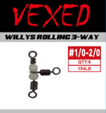 Vexed Willy's 3 way rolling swivels offer both reliable quality and value for money
