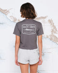Salty Crew Womens Stealth Skimmer Tee - Charcoal