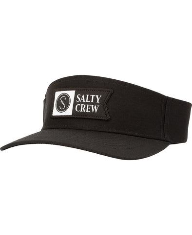 Salty Crew Alpha Flag Visor Hat Black